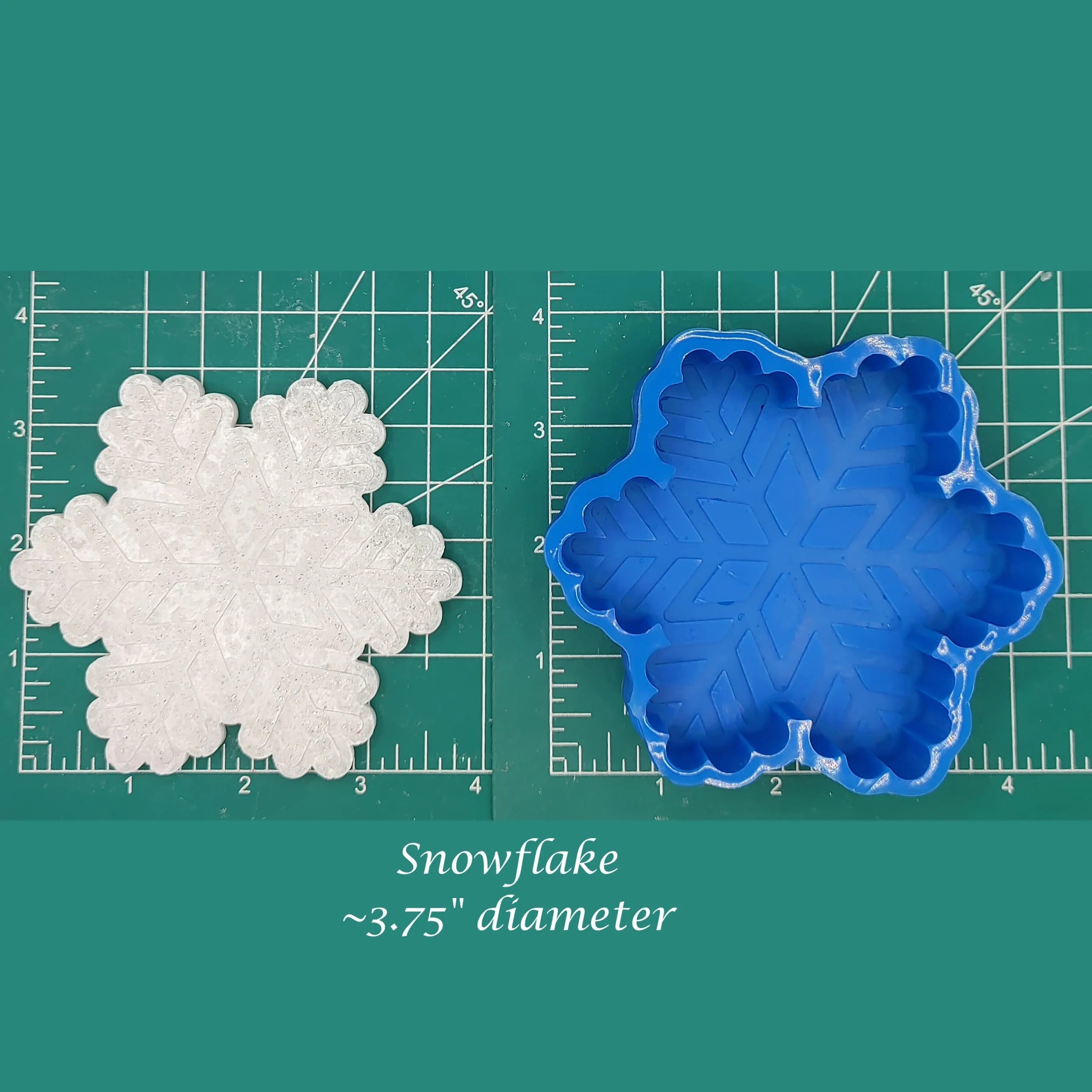 Snowflake Silicone Freshie Mold