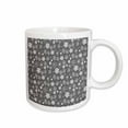 thumbnail image 1 of 3drose, Snowflake Snowstorm with Silver Grey Gray Background, 15oz Mug, 1 of 6