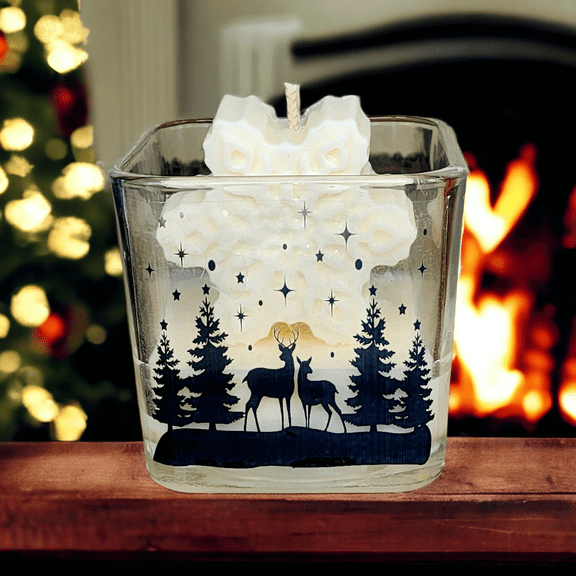 Snowflake Soy wax candle