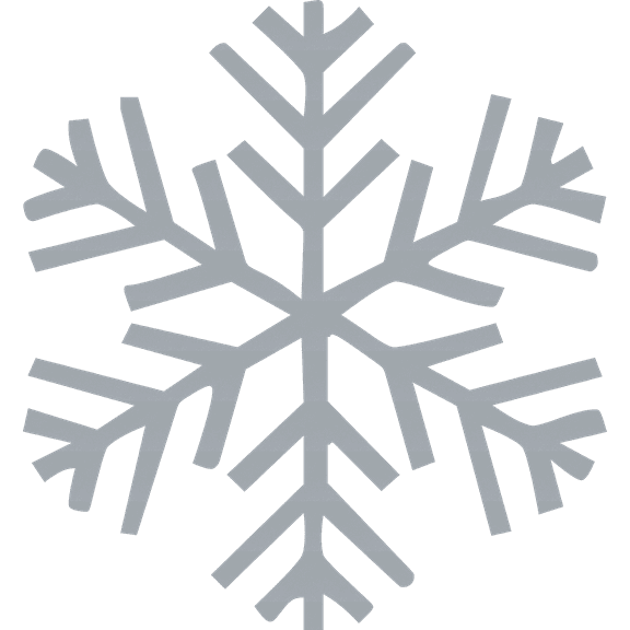 Snowflake Stem - Metal Wall Art