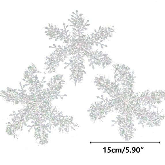 Snowflake String Decoration, Hanging Garland for Trees & Windows, classic set for christmas decorations and gifts