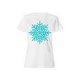 thumbnail image 1 of Snowflake T-Shirt Women -SPIdeals Designs, Female x-Large, 1 of 3