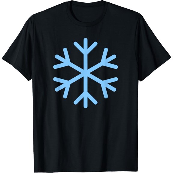 Snowflake T-Shirt men and women can wear, black, white, gifts