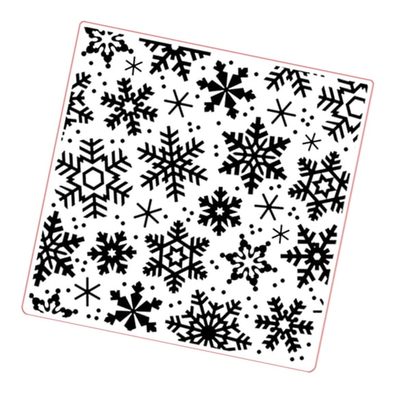 Snowflake Textured Embossing Folder for Card Making Scrapbooking Templates