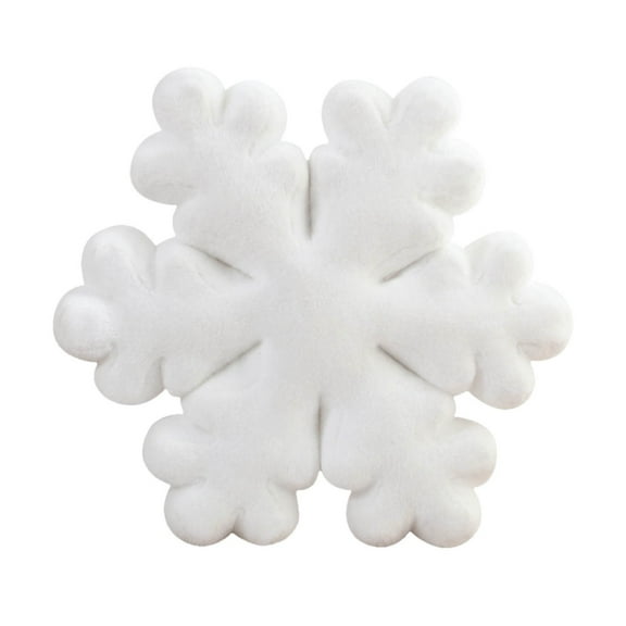 Snowflake Throw Pillow – Velvet Decorative Cushion, Lumbar Support, Multi-use for Sofa/Couch/Bed, Office Chair & Car Seat
