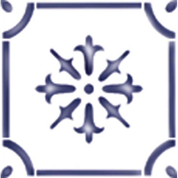 Snowflake Tile Craft Stencil 2662 by Designer Stencils