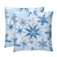 thumbnail image 1 of Snowflake Velvet Throw Pillow Covers Set of 2 | Unique Patterns in 16x16, 18x18, 20x20 Inches |for Home Decor and Gifts | Includes Pillow Inserts | Throw Pillow Inserts Included, 1 of 6