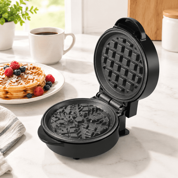 Snowflake Waffle Maker Mini Non-Stick Electric Breakfast Maker