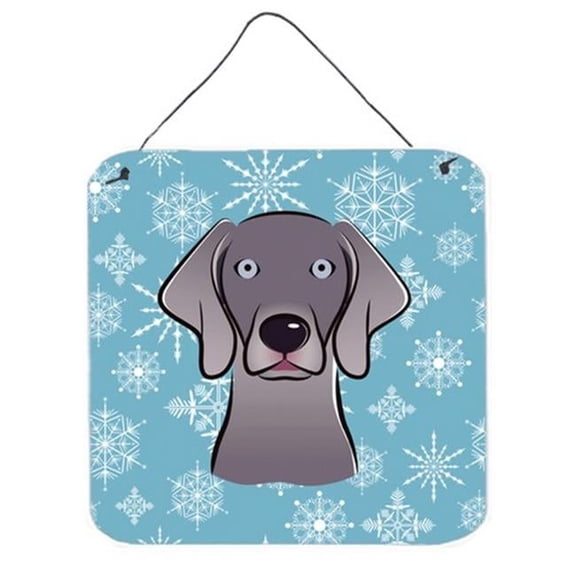 Snowflake Weimaraner Wall and Door Hanging Prints