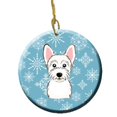 thumbnail image 1 of Snowflake Westie Ceramic Ornament, 1 of 1