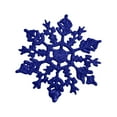 thumbnail image 1 of CISIL & Snowflakes-Christmas Tree Decorations, Snowflake Ornaments for Tree, Plastic Glitter White Snow Flakes Ornaments, Christmas Indoor Winter Wonderland Decor Blue - 24PC-10CM, 1 of 2