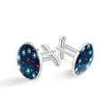 thumbnail image 1 of Snowflakes Elegant Mens Cufflink Set for Formal Attire, Crafted with Stainless Steel, for Business Meetings or Special Occasions, 1 of 6