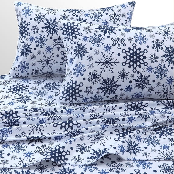 Cozy Flannel Novelty and Holiday Printed Extra Deep Pocket Sheet Set