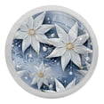 thumbnail image 1 of Snowflakes Round Glow-in-the-Dark Cabinet Knobs: Fluorescent Drawer Pulls 4-Pack, Complet– Suitable Kitchen Hardware, 1 of 6