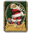 thumbnail image 1 of Snowglobe Teddy Woven Tapestry Throw Blanket, 1 of 4