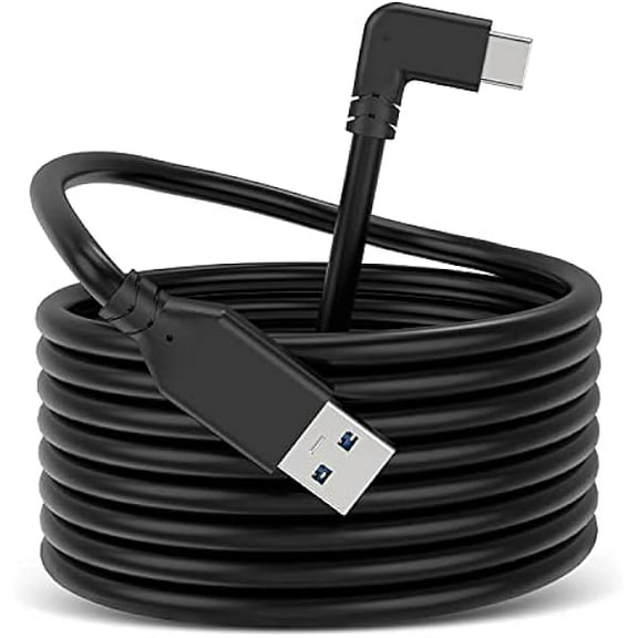 Snowicase 20FT Link VR Cable Compatible with Quest2/Quest Pro/Pico 4 Accessories and PC/Steam VR, High Speed PC Data Transfer, USB 3.0 to USB C Cable for VR Headset and Gaming PC.(6 Meters)