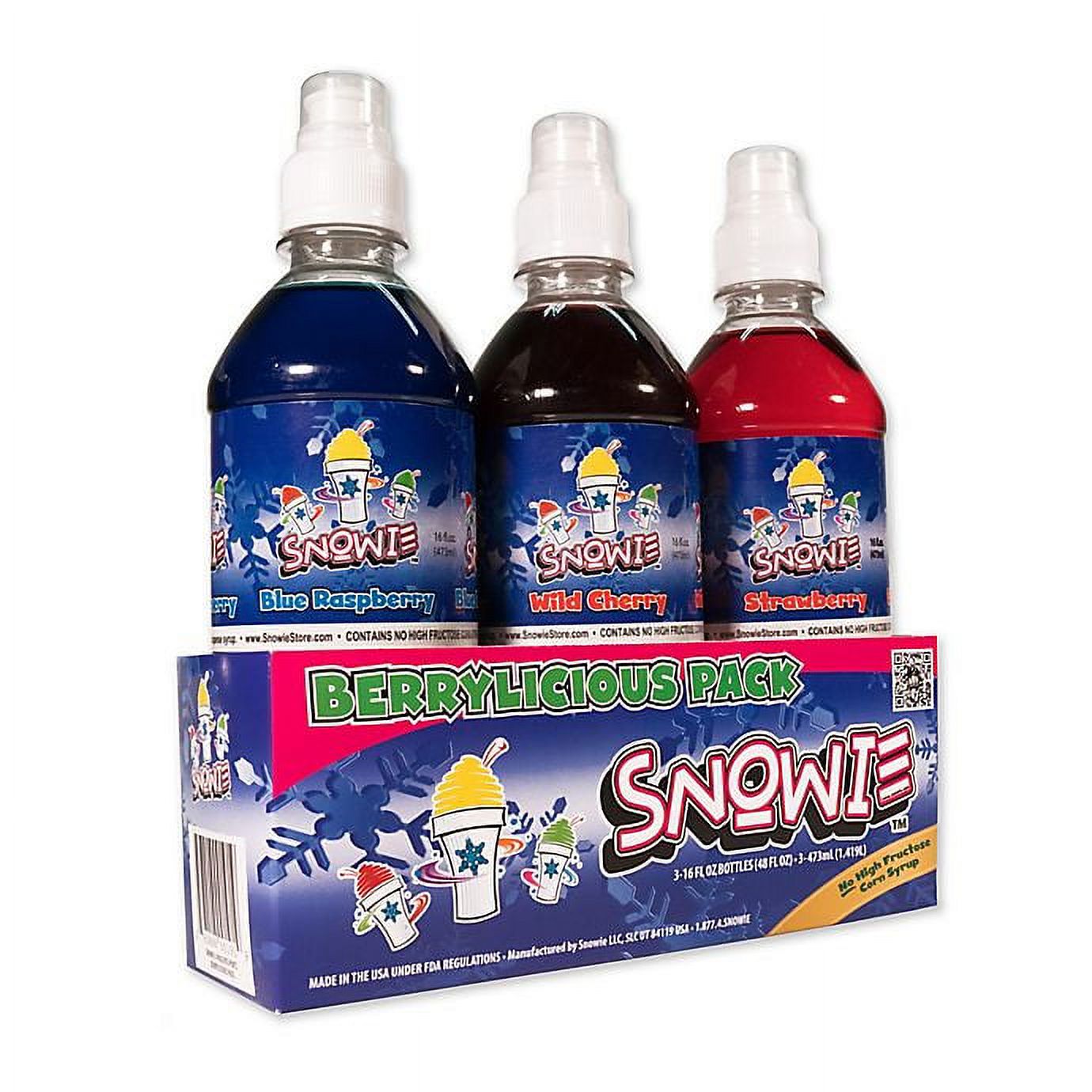 Snowie 3Pack Berrylicious Flavored Snow Cone Syrup