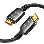 Snowkids 16K HDMI 2.2 Cable 96Gbps 10FT, Ultra High-Speed HDMI to HDMI | Ultra High Speed 16K@60Hz 8K@120Hz 4K@240Hz, Non-Slip Cord, Ethernet, HDCP 2.2&2.3, eARC HDR Compatible with PS5/PC/Roku TV