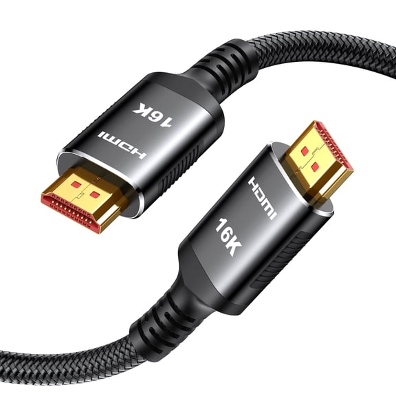 Snowkids 16K HDMI 2.2 Cable 96Gbps 10FT, Ultra High-Speed HDMI to HDMI | Ultra High Speed 16K@60Hz 8K@120Hz 4K@240Hz, Non-Slip Cord, Ethernet, HDCP 2.2&2.3, eARC HDR Compatible with PS5/PC/Roku TV