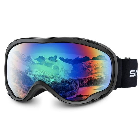 Snowledge Ski Snow Goggles for Men Women Adult, OTG Snowboard Goggles with Dual Lens/Anti Fog/UV Protection
