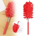 thumbnail image 1 of Snowler Extendable Dusting Brush Multi Purpose Cleaning For Home And Car With Detachable And Washable Cloth Head/ Chenille Duster Bright Red 0.8M, 1 of 9