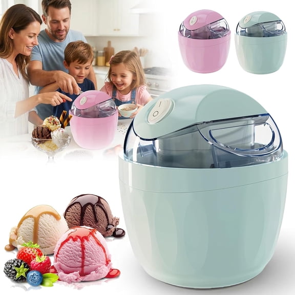Snowlie Ice Cream Maker - 15-Minute Quickly Made Personal Ice Cream Maker, Mini Homemade For Ice Cream & Frozen Yogurt, Easy To Use & Clean