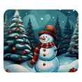 thumbnail image 1 of Snowman 8.3x9.8 Inch Square Non-Slip Rubber Bottom Mouse Pad, Desk Pad, Desk Mat - Printed Design for Office and Gaming, 1 of 6