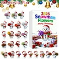 thumbnail image 1 of Snowman Advent Calendar 2025, 24 Days Ornament Advent Calendar for Christmas, Cute Snowman with Flower Advents Calendar for Snowman Lovers Holiday Gift & Home Décor, Christmas Advent Calendars, 1 of 8