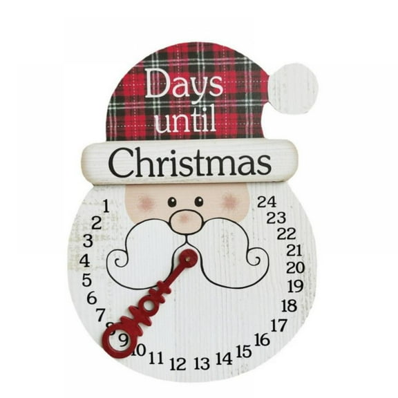 Snowman Advent Calendar Hanging Days Until Christmas Countdown Sign Wooden Snowman Countdown Calendar for Christmas Home Wall Indoor Outdoor Decoration