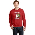 thumbnail image 1 of Snowman And Fairy With A Mask Funny Christmas 2022 Holiday Graphic SW5432 Unisex Sweatshirt, Up to Size 5XL, 1 of 2