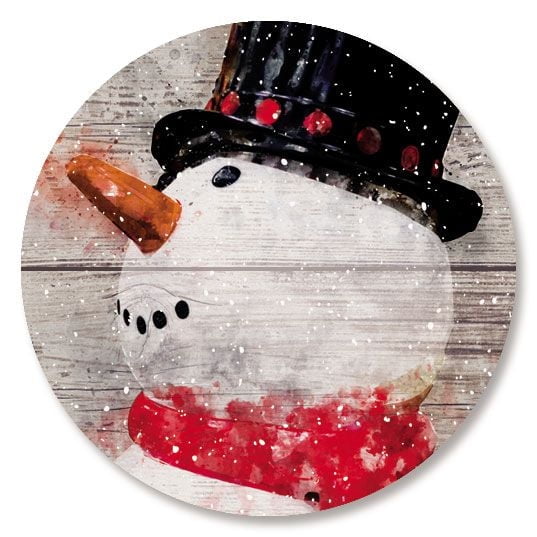 Snowman Believe Christmas Envelope Seals - Set of 72 Holiday Envelope Stickers