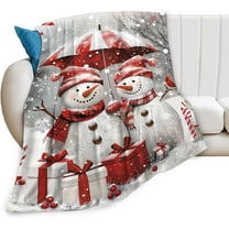 Snowman Blanket Snowman Blanket Snowman Gifts and Decor Christmas Blanket for Women Women men Men Soft Warm Cozy Fleece Blanket for Couch Sofa ​Bed 50"x40"