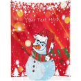 thumbnail image 1 of Snowman Christmas Blanket, Customized Blanket with Name, Personalized Blanket Throw Blankets for Adult Kid Christmas, 30" x 40", 1 of 5