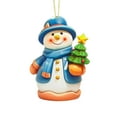 thumbnail image 1 of Snowman Christmas Decorations Acrylic Ornaments Snowman Decor for Christmas Tree Decorative Hanging Ornaments (A), 1 of 6