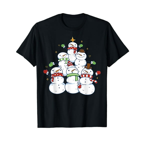 Snowman Christmas Squad Snowman T-Shirt For Women Men Kids Xmas Top Tee