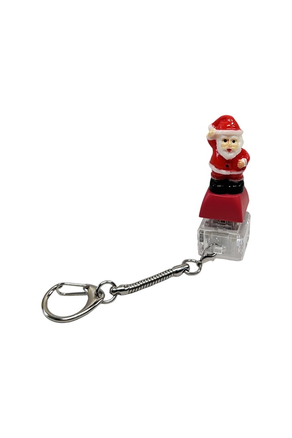 Snowman Clickers Keychain With Christmas Gift Shaped Buttons For Focus & Travel Stress Relief
