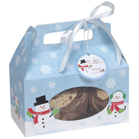 Snowman Cookie Box, 4 pack