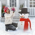 thumbnail image 1 of Snowman Decorating Kit, Gaqring Complete 13-Piece Snowman Accessory Set, Wooden Buttons Pipe Hat Scarf Christmas Ornaments for Outdoor Winter Fun, Black, 1 of 6