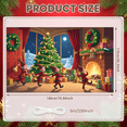 thumbnail image 1 of Snowman Design Christmas Banner Holiday Decorations Reindeer Scene Santa Claus Sleigh Winter Wonderland for Outdoor Party Kids Celebration, 1 of 9