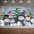 thumbnail image 1 of Snowman Design Winter Holiday Banner Outdoor Decoration Christmas Sale for Christmas Party Indoor Decor Seasonal Celebration, 1 of 9