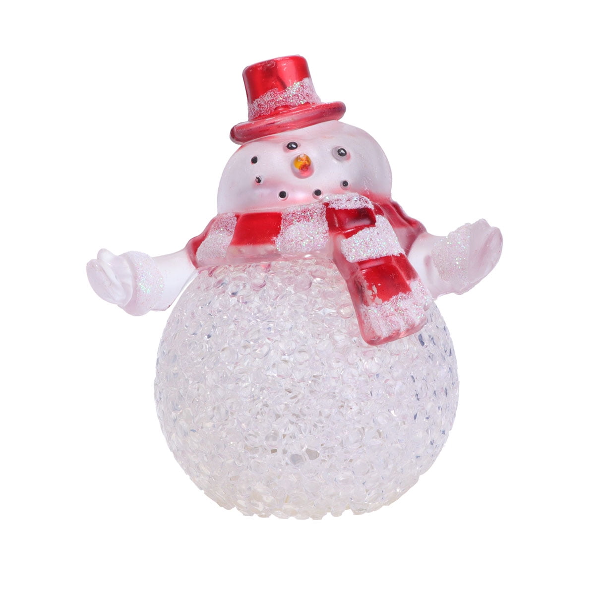 Snowman Desk Decorations Christmas Figurines Light up Tree Crystal
