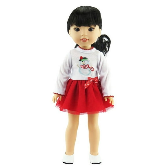 Snowman Dress For 14 Inch Dolls