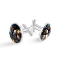 thumbnail image 1 of Snowman Elegant Men's Stainless Steel Cufflinks for Business Attire and Formal Events, 1 of 6