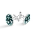 thumbnail image 1 of Snowman Elegant Stainless Steel Cufflink and Shirt Clip Set for Formal Attire - for Weddings and Business Meetings, 1 of 6