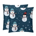 thumbnail image 1 of Snowman Elegant Velvet Throw Pillow Covers Set with Unique Patterns - 16x16", 18x18", 20x20" - Pack of 2 for Chair Pillow Covers and Various Occasions, 1 of 6