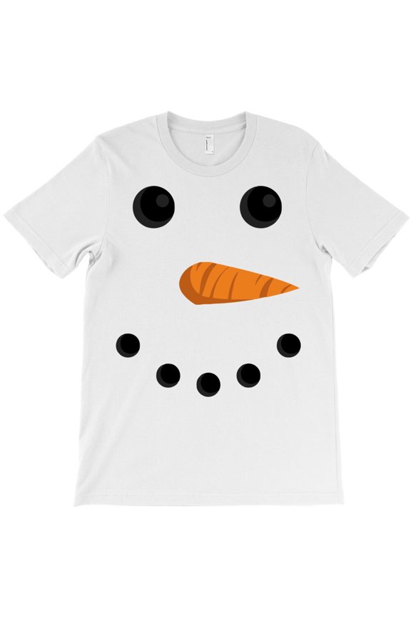 Snowman Face Funny Themed Christmas Holiday Graphic Design Style Themed G32857 Unisex T-Shirt, Up to Size 5XL