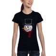 thumbnail image 1 of Snowman Face - Girl's Word Art T-Shirt, 1 of 2