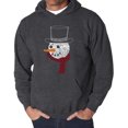 thumbnail image 1 of Snowman Face - Men's Word Art Hooded Sweatshirt, 1 of 3