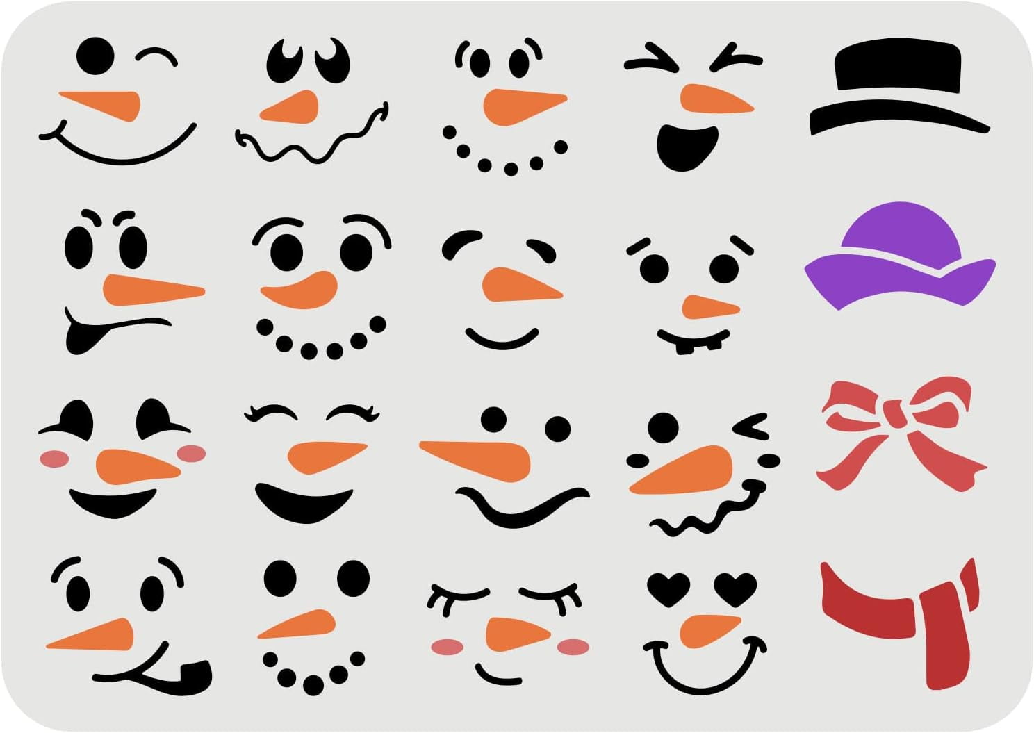 Snowman Face Template snowman-face-template