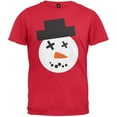 thumbnail image 1 of Snowman Face Ugly Christmas Sweater Red T-Shirt - 3X-Large, 1 of 1